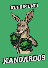 kurrimundi kangaroos mascot image